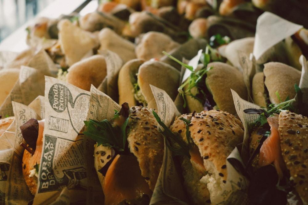 Sandwich et salades disponibles aux boulangeries du soleil